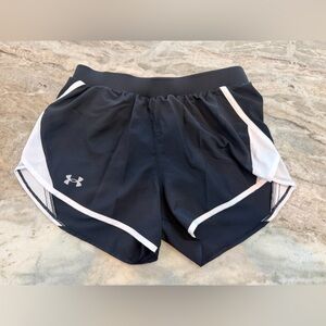 Under Armour Athletic Shorts Black White HeatGear Women’s Small Gym Running